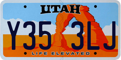 UT license plate Y353LJ