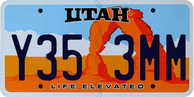 UT license plate Y353MM