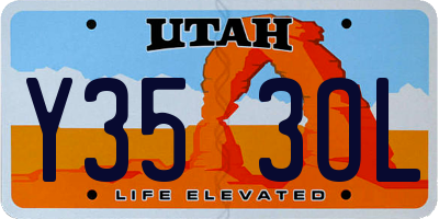 UT license plate Y353OL