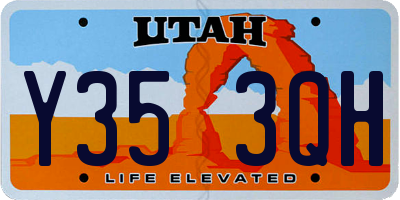 UT license plate Y353QH