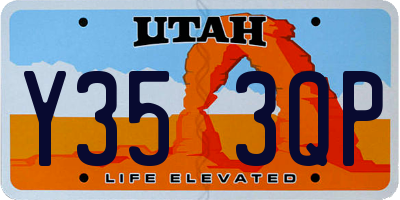 UT license plate Y353QP