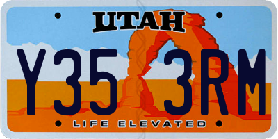 UT license plate Y353RM