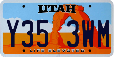 UT license plate Y353WM