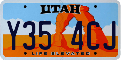 UT license plate Y354CJ