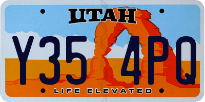 UT license plate Y354PQ
