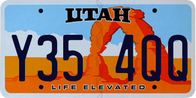UT license plate Y354QQ