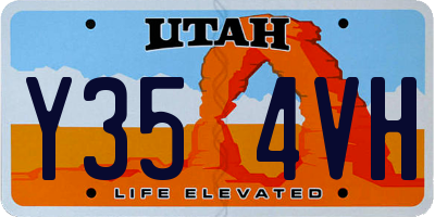UT license plate Y354VH