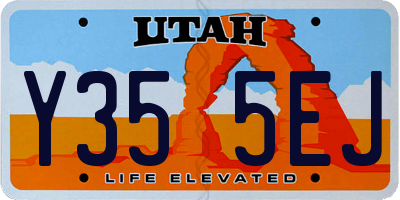 UT license plate Y355EJ