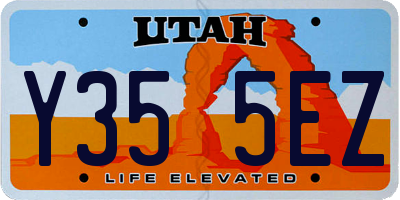 UT license plate Y355EZ