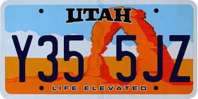 UT license plate Y355JZ