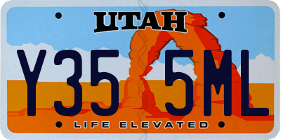 UT license plate Y355ML