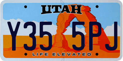 UT license plate Y355PJ