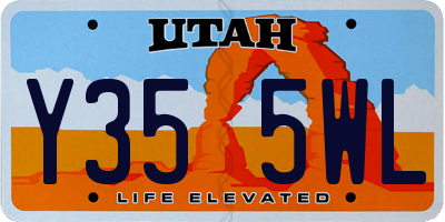 UT license plate Y355WL