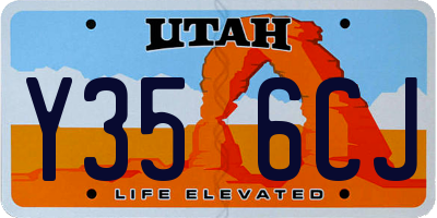 UT license plate Y356CJ