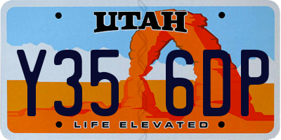 UT license plate Y356DP