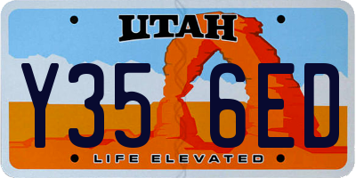 UT license plate Y356ED
