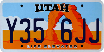 UT license plate Y356JJ