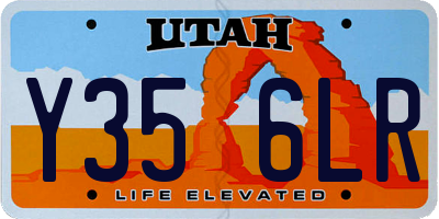 UT license plate Y356LR