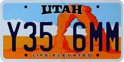 UT license plate Y356MM