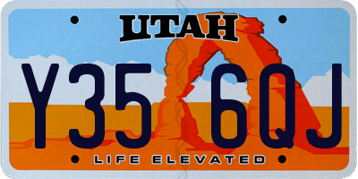 UT license plate Y356QJ