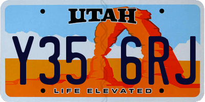 UT license plate Y356RJ