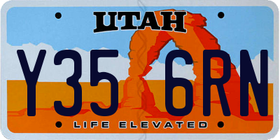 UT license plate Y356RN