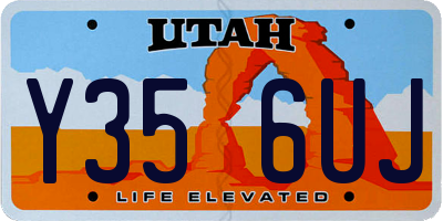 UT license plate Y356UJ