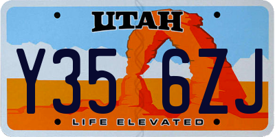 UT license plate Y356ZJ