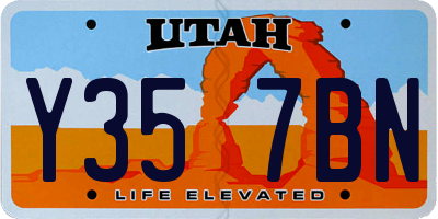 UT license plate Y357BN
