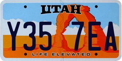 UT license plate Y357EA