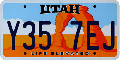 UT license plate Y357EJ