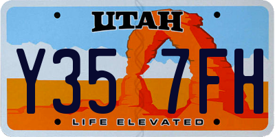UT license plate Y357FH
