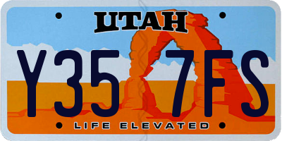 UT license plate Y357FS