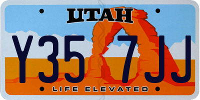 UT license plate Y357JJ