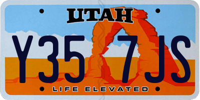UT license plate Y357JS