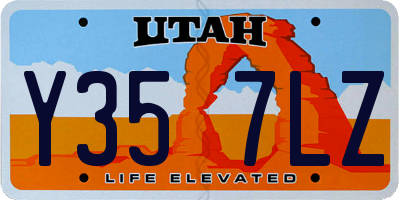 UT license plate Y357LZ
