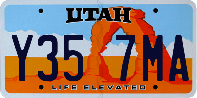 UT license plate Y357MA