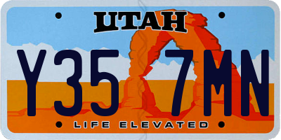 UT license plate Y357MN