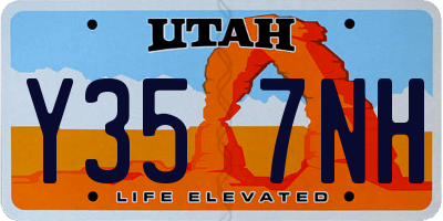 UT license plate Y357NH