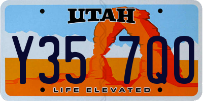 UT license plate Y357QO