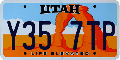 UT license plate Y357TP