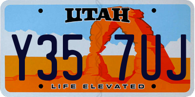 UT license plate Y357UJ