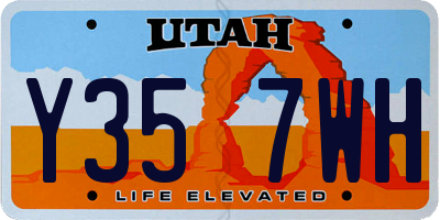 UT license plate Y357WH