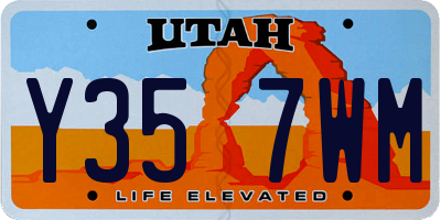 UT license plate Y357WM