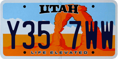 UT license plate Y357WW