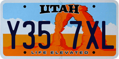 UT license plate Y357XL