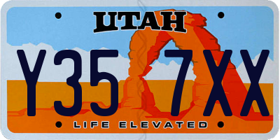 UT license plate Y357XX