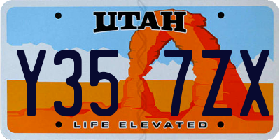 UT license plate Y357ZX
