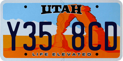 UT license plate Y358CD