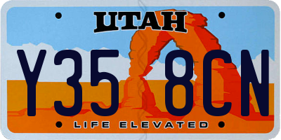 UT license plate Y358CN